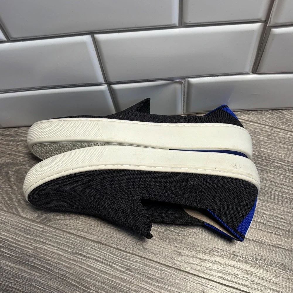 Rothy's‎ The Original Slip On Black Knit Sneakers Women's Size 5.5